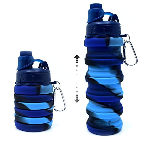 Silicone Expandable and Foldable Water Bottle - 500ml
