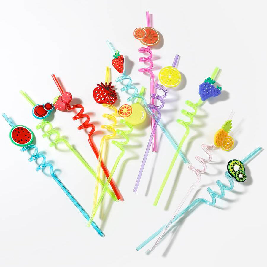 Colorful Spiral Straws for Kids!