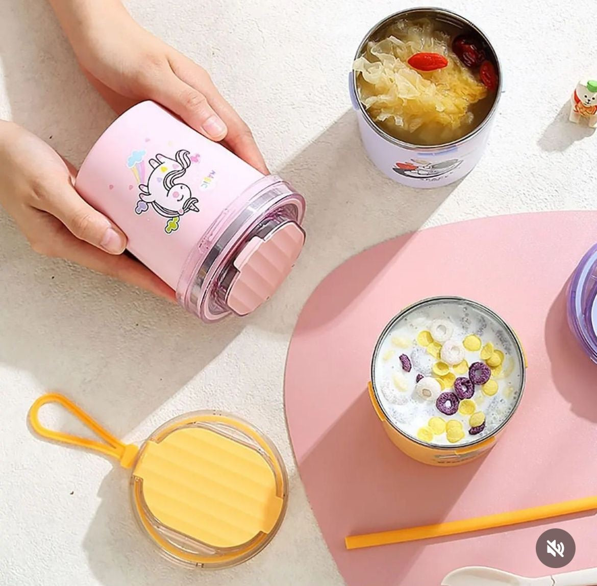 Cartoon Printed Stainless Steel Cup/Mug ( 530ml )