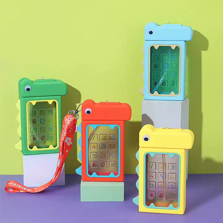 New school children kids plastic water bottle with straw dinosaur water bottle
