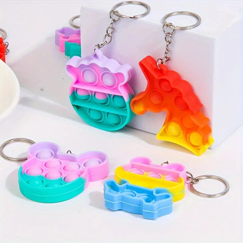 Mini Pop it Anxiety Anti Stress Keychain