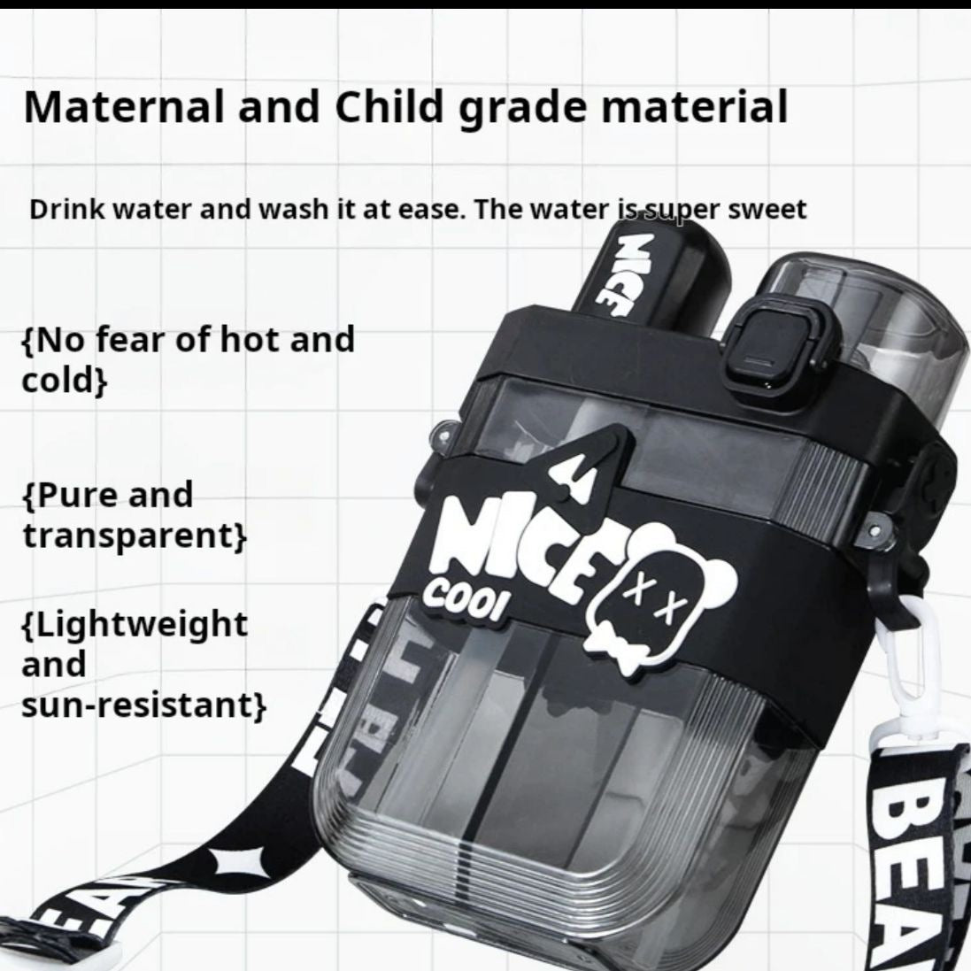 Dual Partition Sipper Bottle