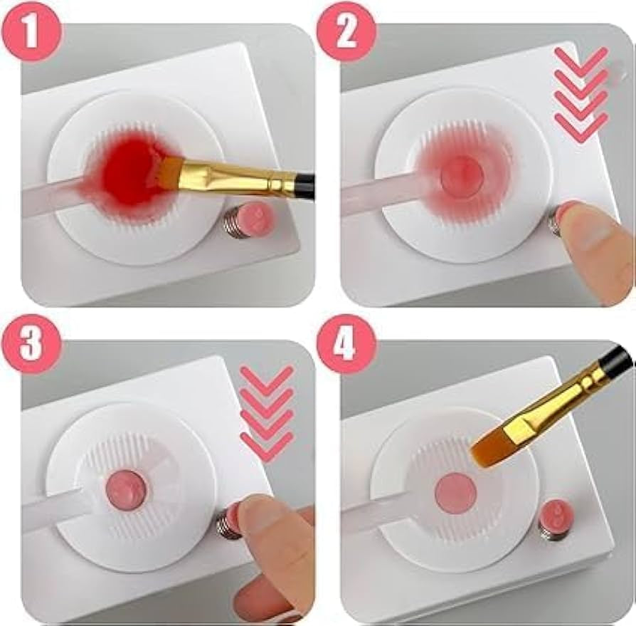 Paint Brush Cleaner Set - Brush Rinser Auto Water Dispensing for Plastic, Watercolor & Water-Based Paints, Paint Brush Washer, Painting Water Dispenser