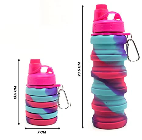 Silicone Expandable and Foldable Water Bottle - 500ml