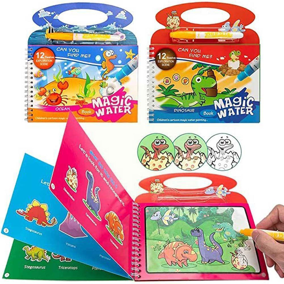 Reusable Magic Water Drawing Coloring book