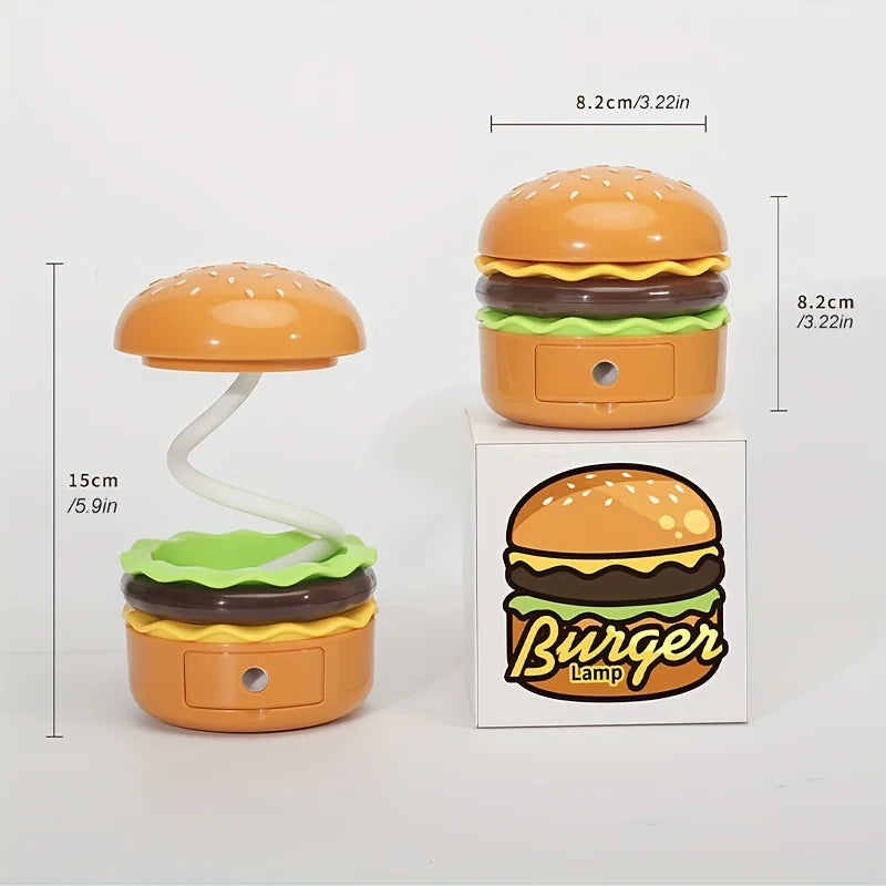 Burger LED Night Reading Lamp with Pencil Sharpener