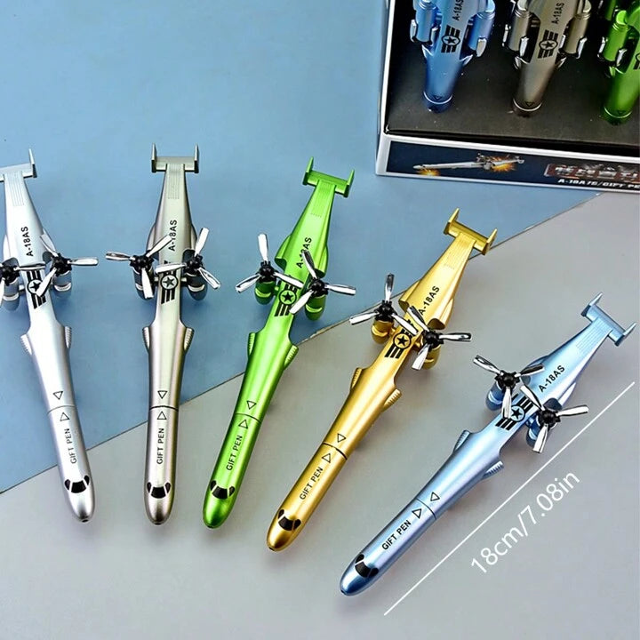 Military Helicopter Neutral Pen, Airplane/Fighter Shaped Ballpoint Pen For Boys