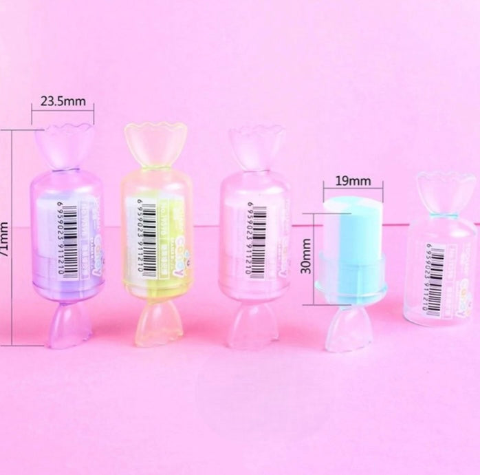 Cute Candy Shaped Erasers 1pc