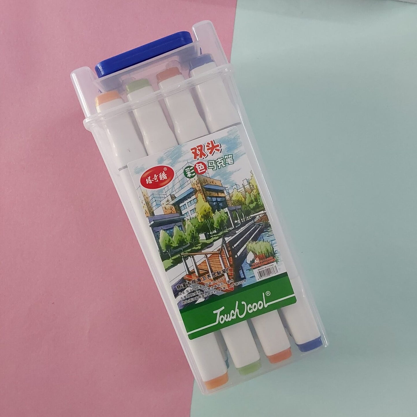 12 shade touch cool markers