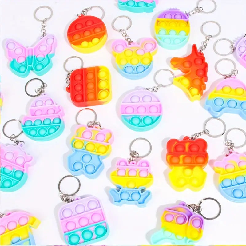 Mini Pop it Anxiety Anti Stress Keychain