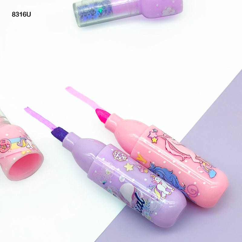 Unicorn Highlighter Bottle Shape 6Pc
