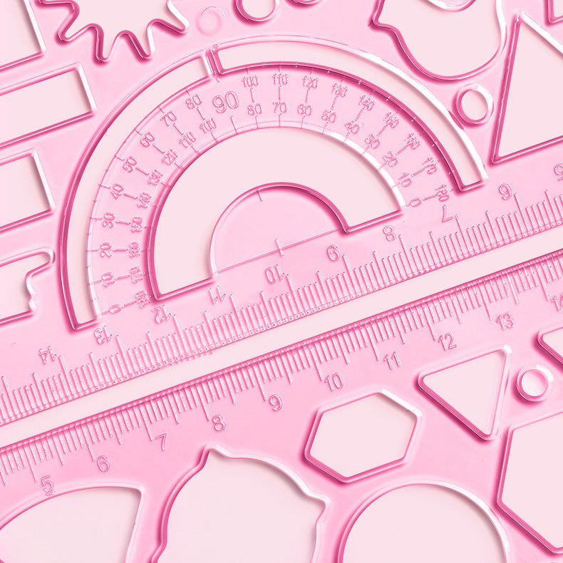 Kawaii Drawing Ruler Set of 7+1