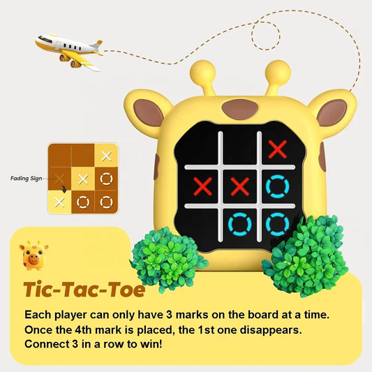 2-in-1 Tic Tac Toe Portable Game - Play Anytime, Anywhere!
