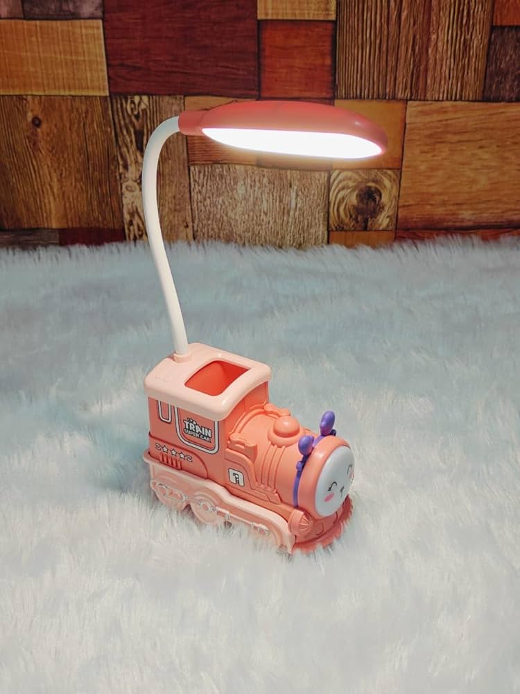 Train Desk lamp with penstand
