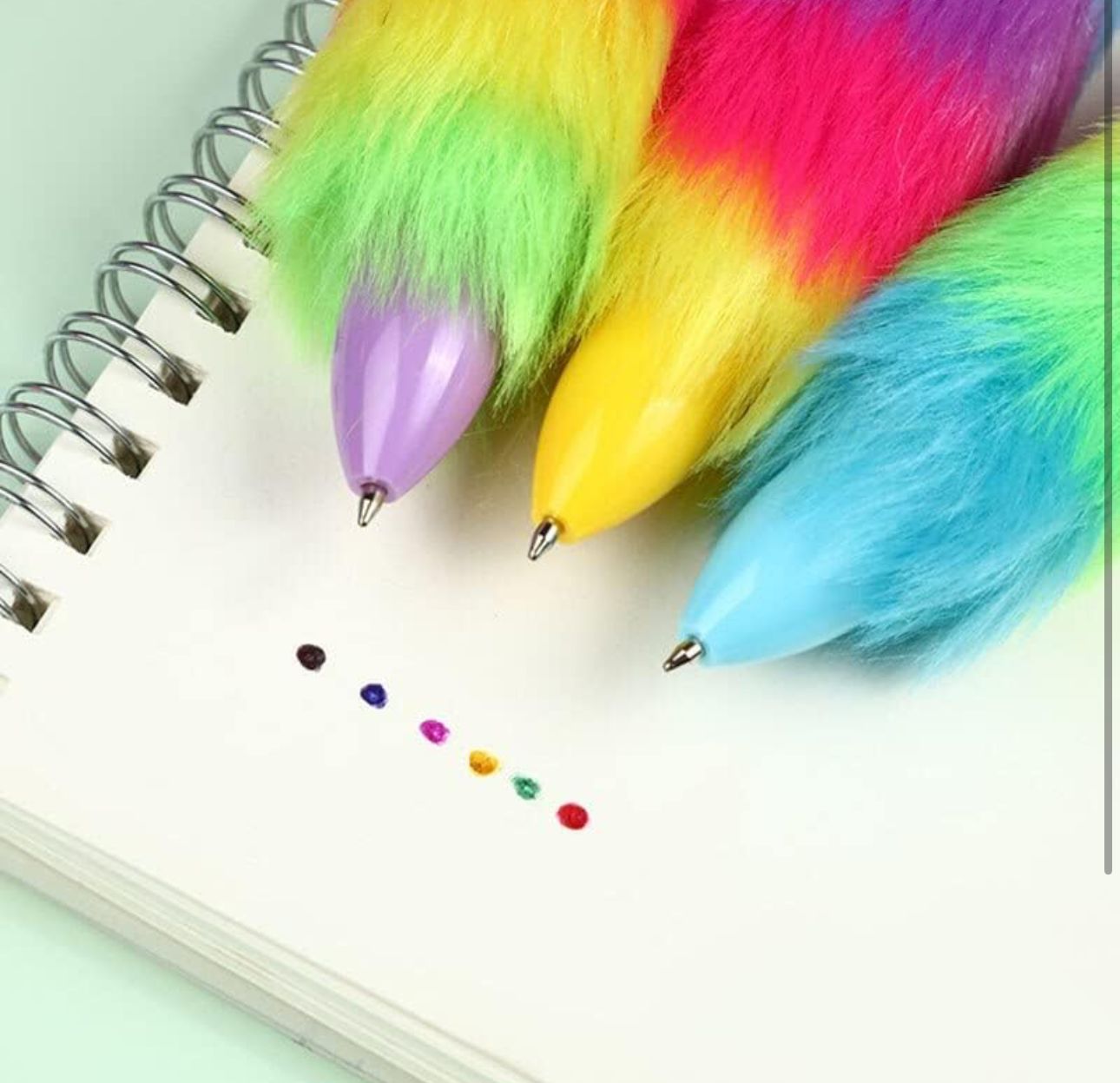 6 in 1 Unicorn Fur Ballpoint Color