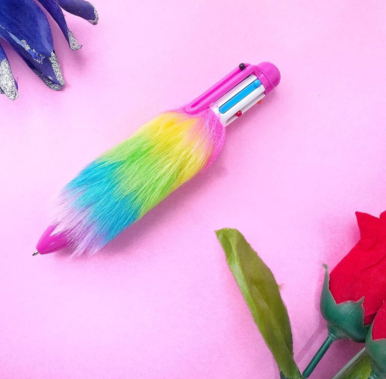 6 in 1 Unicorn Fur Ballpoint Color
