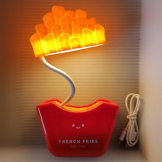 French Fries Desk Lamp With Sharpener