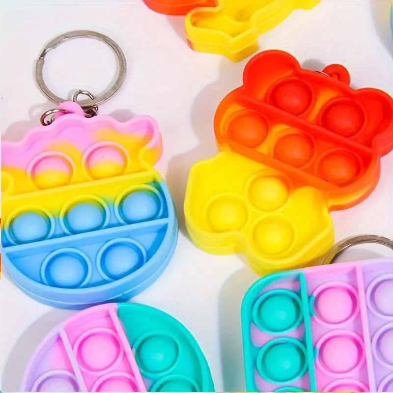 Mini Pop it Anxiety Anti Stress Keychain