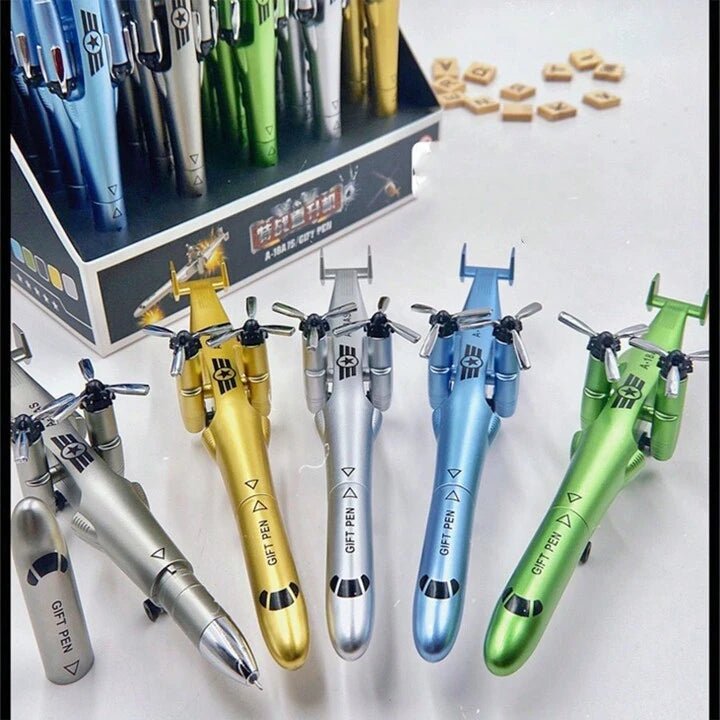 Military Helicopter Neutral Pen, Airplane/Fighter Shaped Ballpoint Pen For Boys