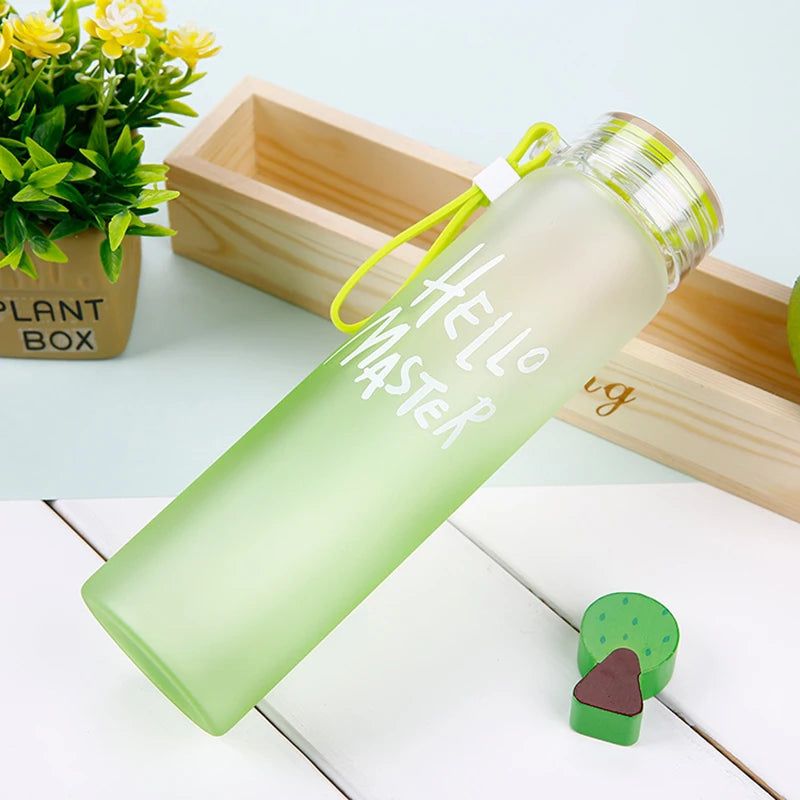 Hello Master Glass Bottle