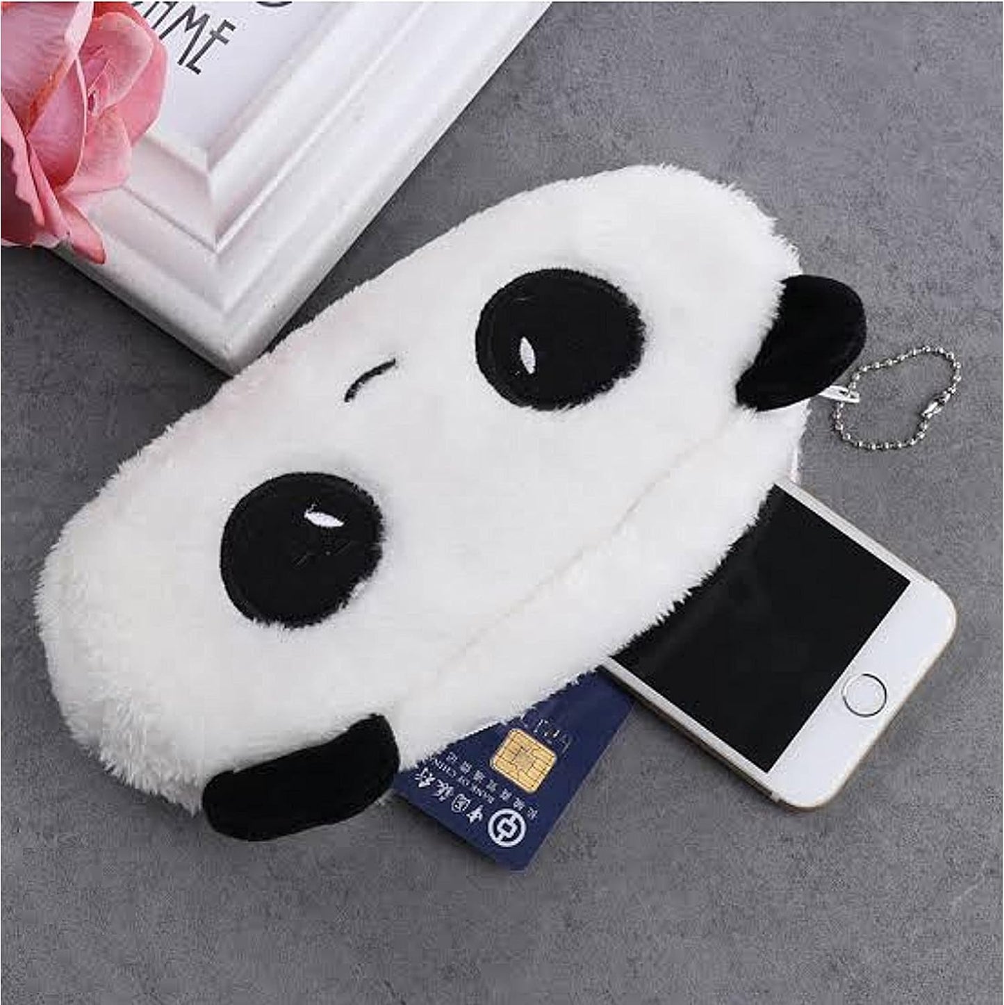 Panda Fur Pouch