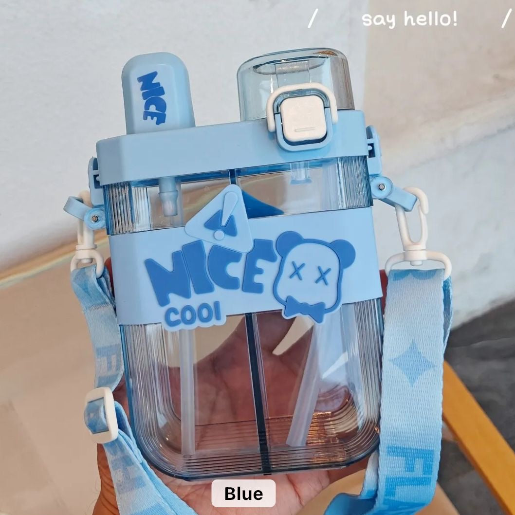 Dual Partition Sipper Bottle