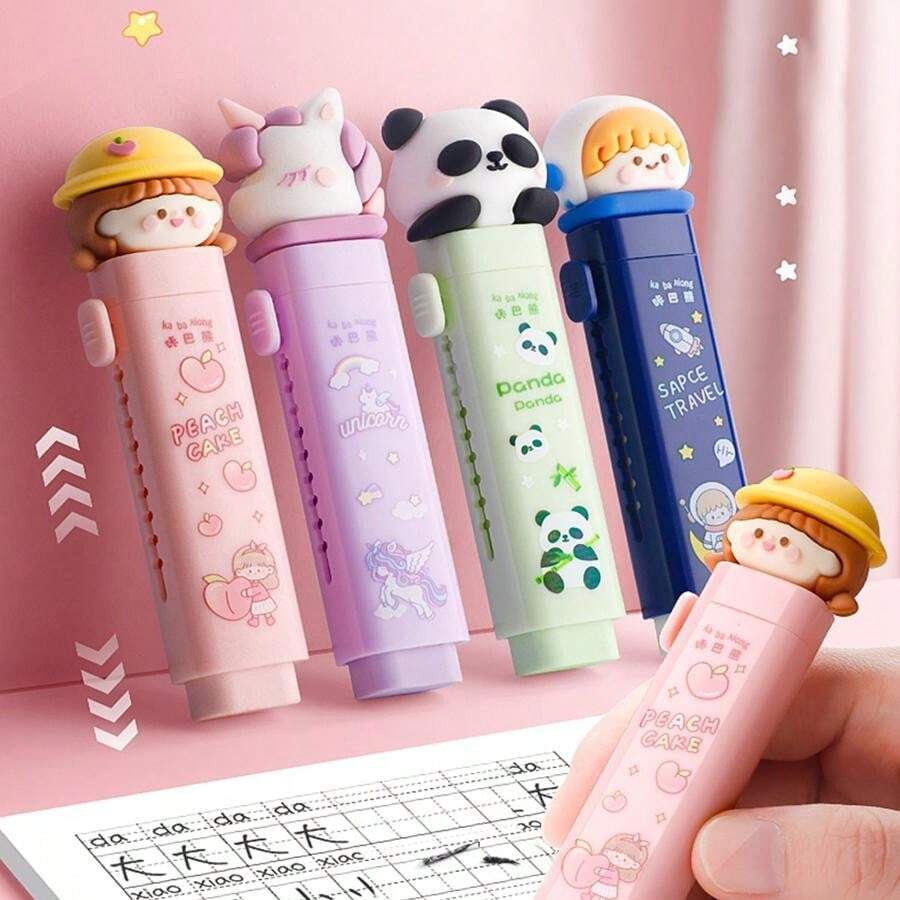 Animal Theme Retractable/ Sliding Eraser