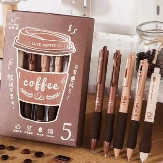 Coffee Pen Set | Cute Coffee Gel Pens