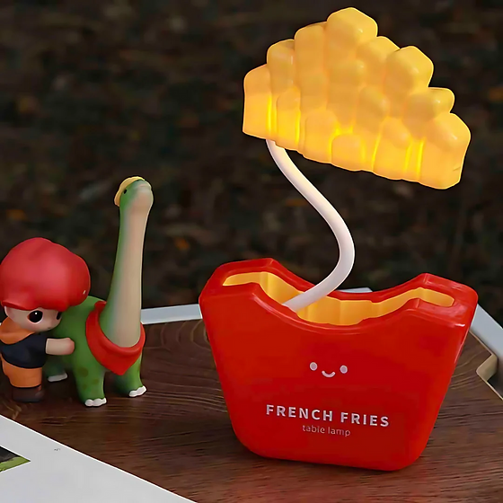 French Fries Desk Lamp With Sharpener