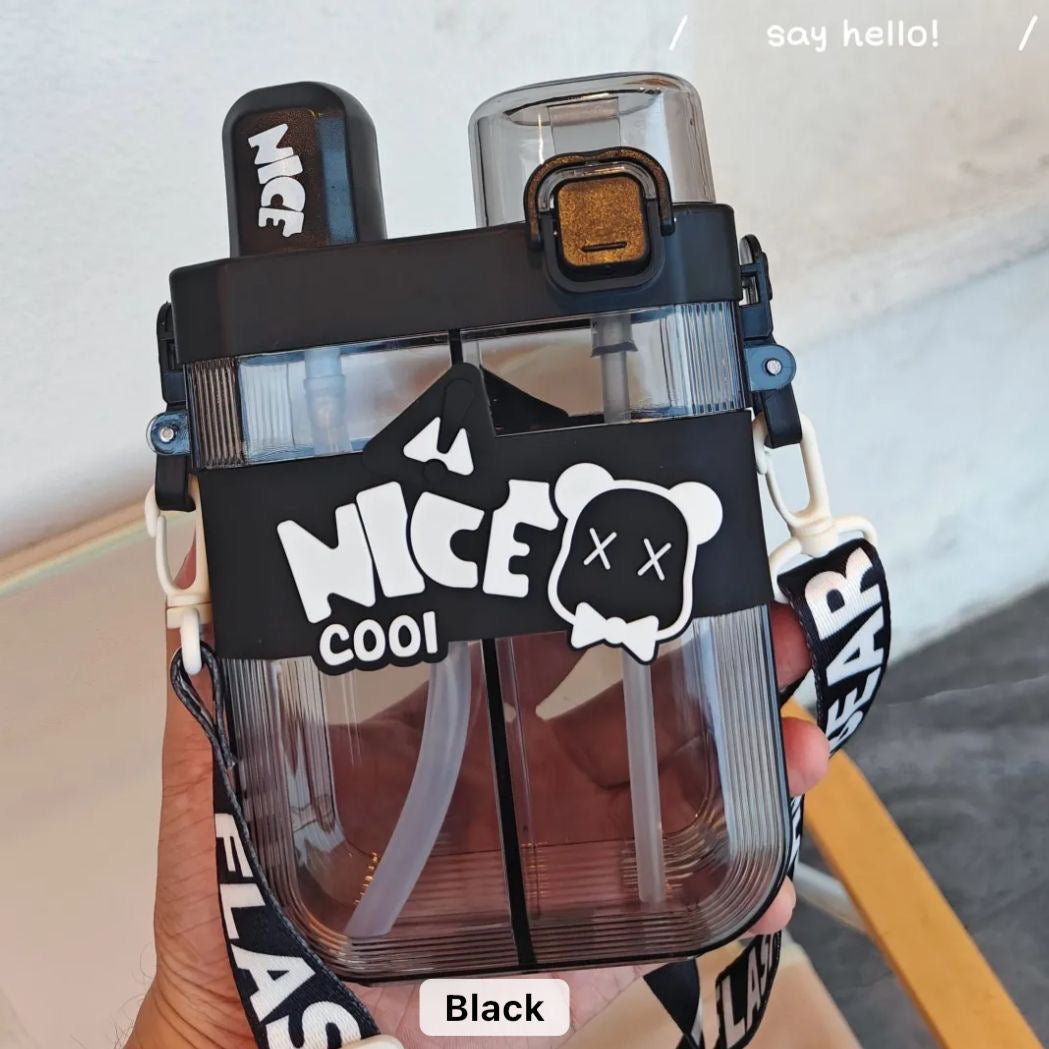Dual Partition Sipper Bottle