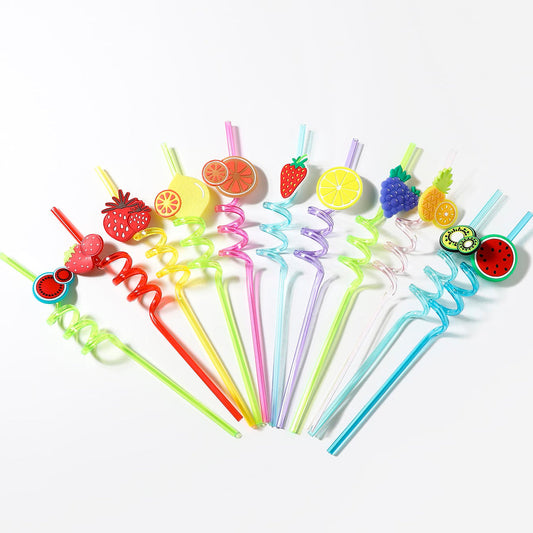 Colorful Spiral Straws for Kids!