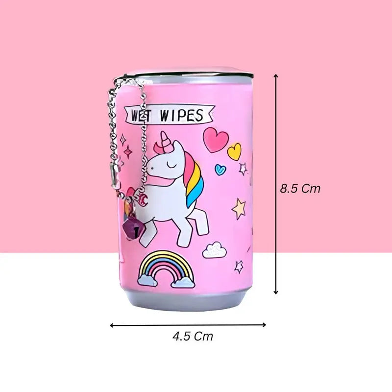 Unicorn Tin Portable Wet Wipes Tissue