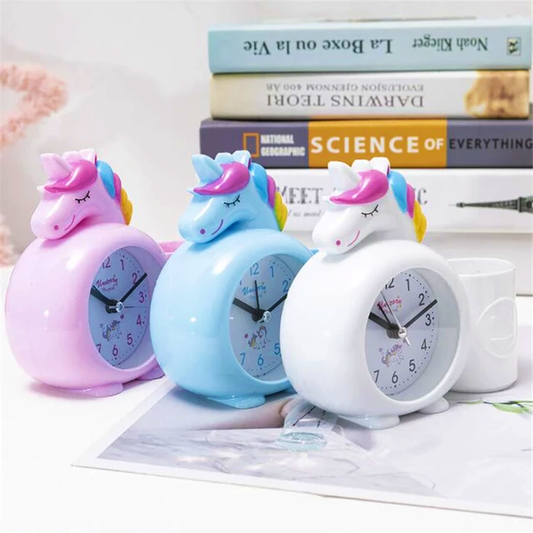 Unicorn Alarm Clock Pen Stand