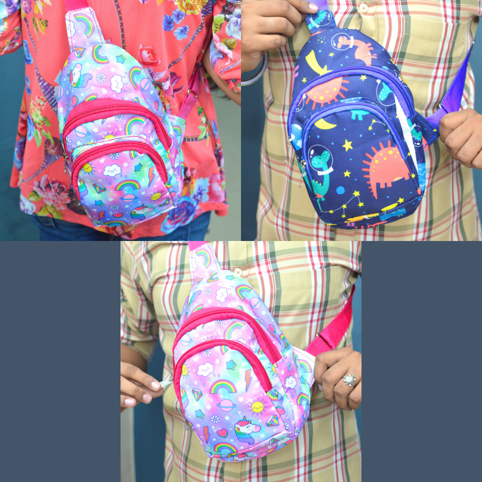 Kids Crossbody Sling Chest Bag - Assorted Designs