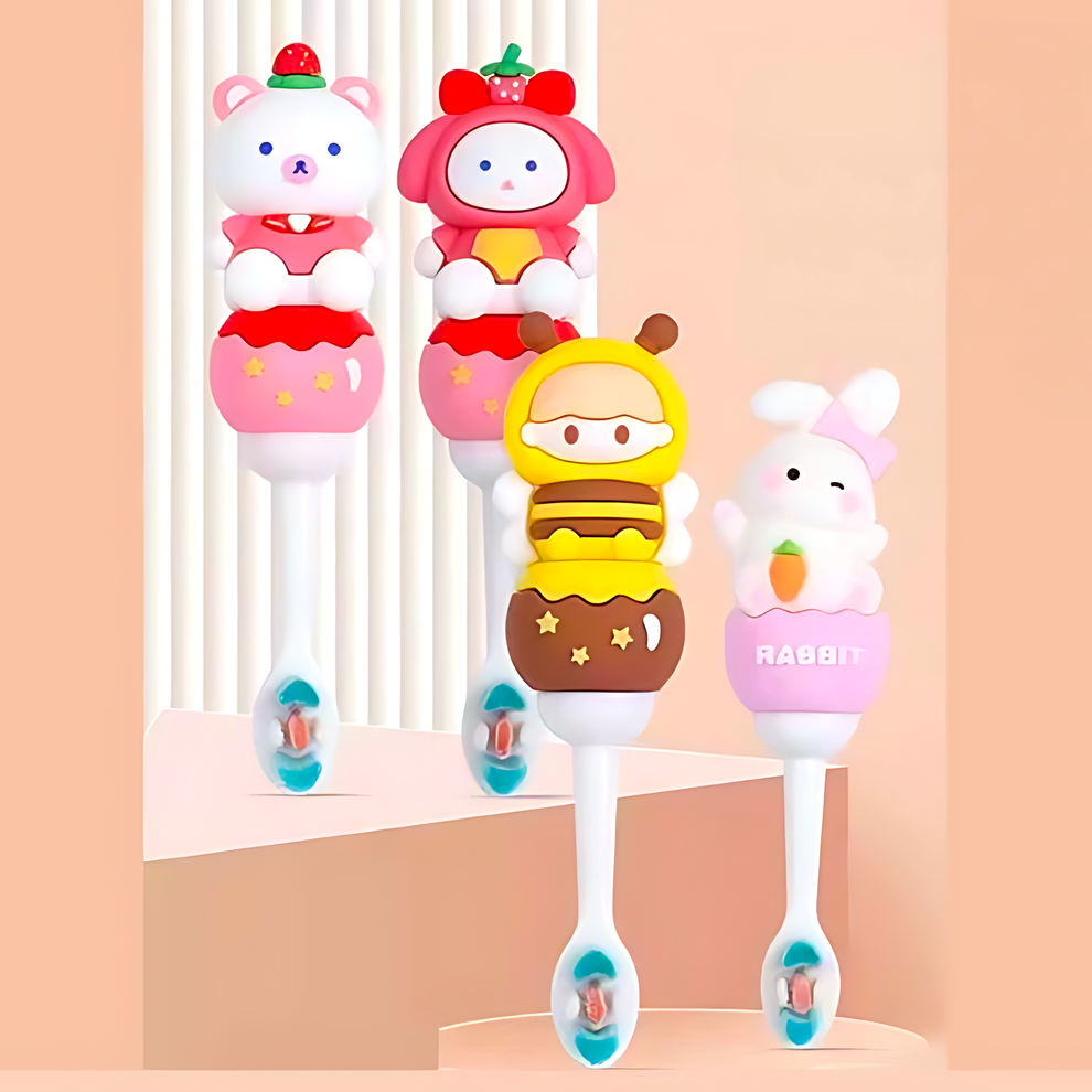 Soft-Bristled Cartoon Toothbrush