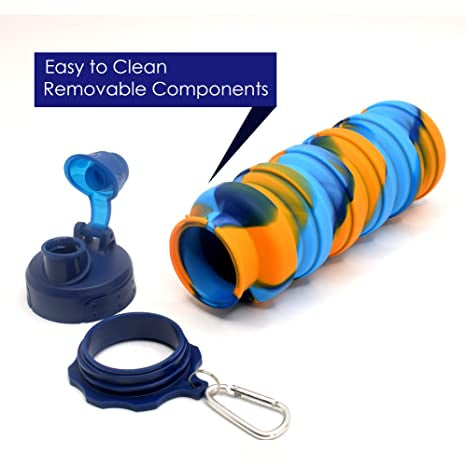 Silicone Expandable and Foldable Water Bottle - 500ml