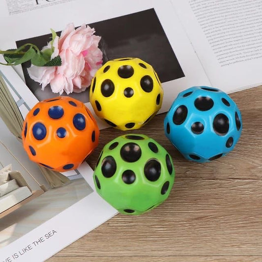 Moon Ball Bouncy Coral Anti Stress Bouncing for Kids Soft Rubber Bounce Set Playground Gift Boys Girl Crazy Fun Super Star Children bouncy ball Multicolor (Bouncy Ball)