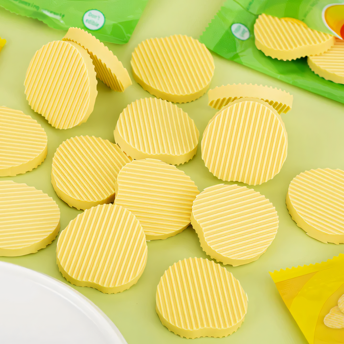 Potato Chips Eraser Pack of 4 Pcs
