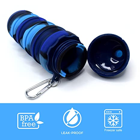 Silicone Expandable and Foldable Water Bottle - 500ml
