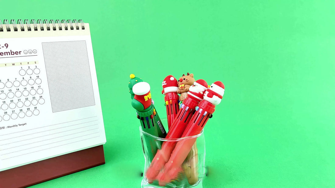 Christmas Doll On Top carnival ten-color hand account High Quality Student Pens 1pc