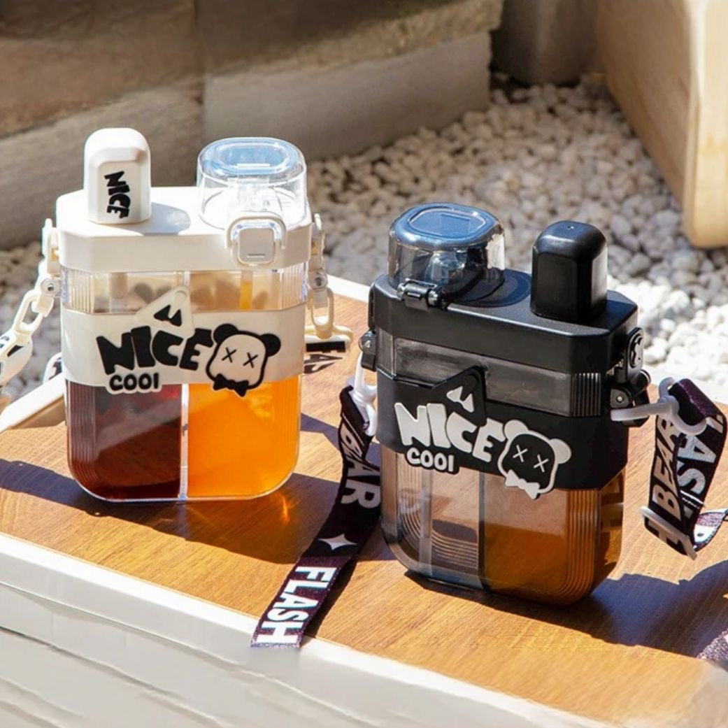 Dual Partition Sipper Bottle