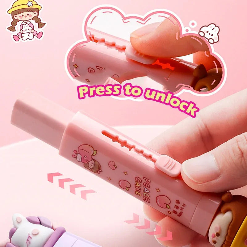 Animal Theme Retractable/ Sliding Eraser