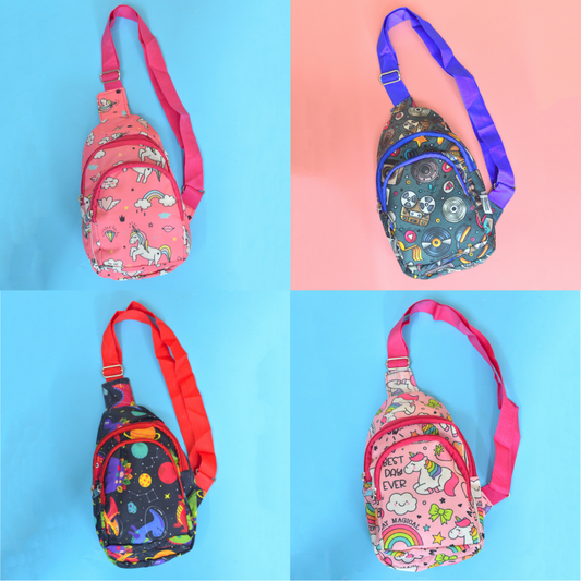 Kids Crossbody Sling Chest Bag - Assorted Designs