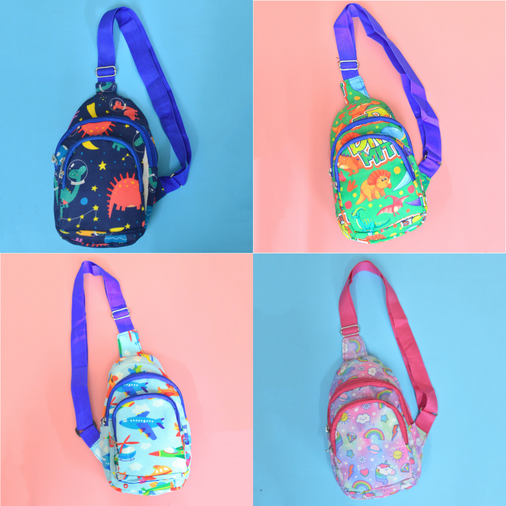 Kids Crossbody Sling Chest Bag - Assorted Designs