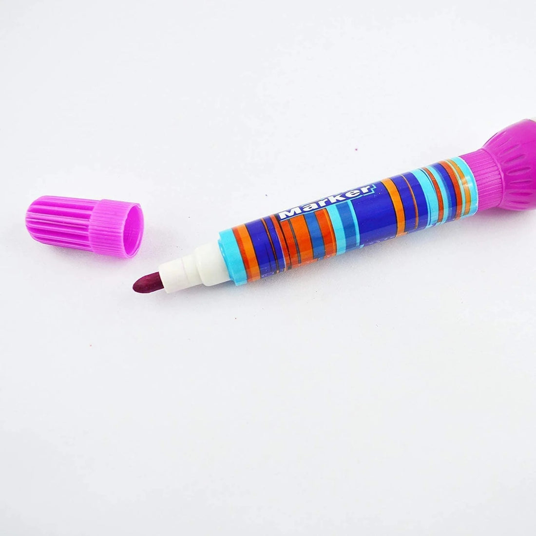 2-in-1 Roller Stamper Marker Pen Set of 10 | Stamp & Draw with Ease