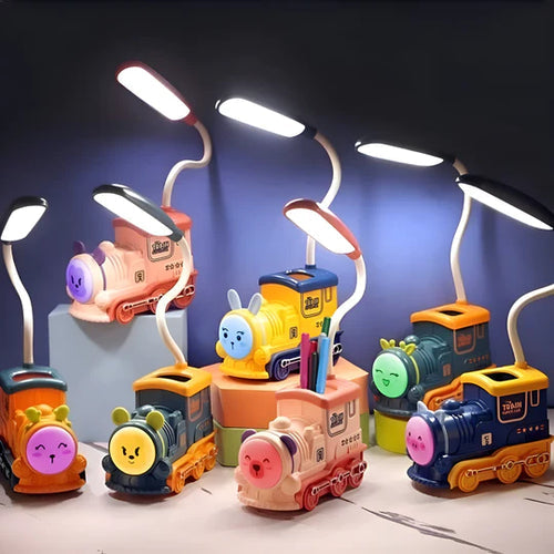 Train Desk lamp with penstand