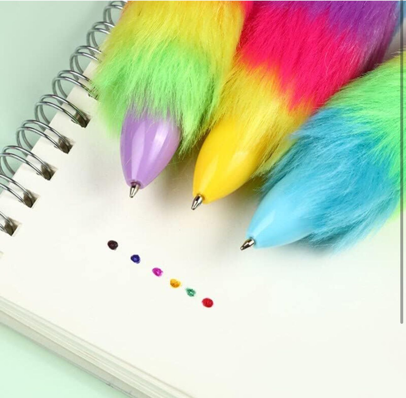 6 in 1 Unicorn Fur Ballpoint Color