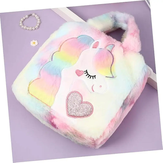 Unicorn Fur Sling Bag