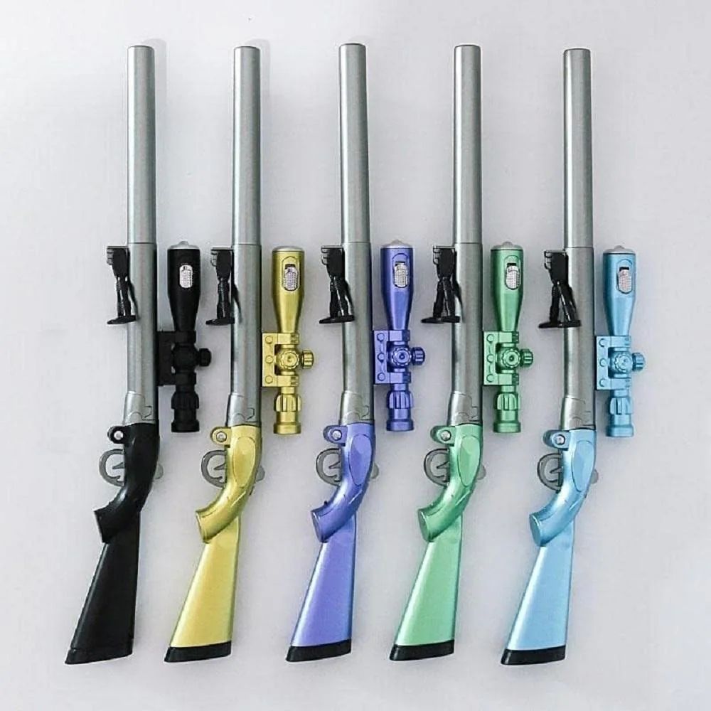 PASS & PLAY APCATIO Game Gun Pens Sniper Rifle Gel Pen Neutral Pen 0.5mm for Writing Gifts Kids Toys Pen Novelty Stationery Supplies With Torch Light